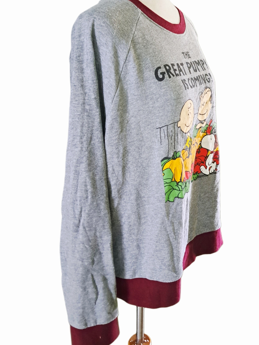 MODCLOTH SNOOPY PEANUTS TJE GREAT PUMPKIN SWEATSHIRT SZ XL - Picture 5 of 7
